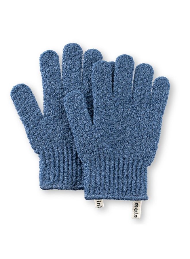 MainBasics Exfoliating Body Scrub Gloves - Exfoliation Glove & Dead Skin Scrubber - Shower Scrub for Deep Exfoliation - Spa, Massage, Daily Bath (1 Pair Heavy Shower Glove)  - Image 1