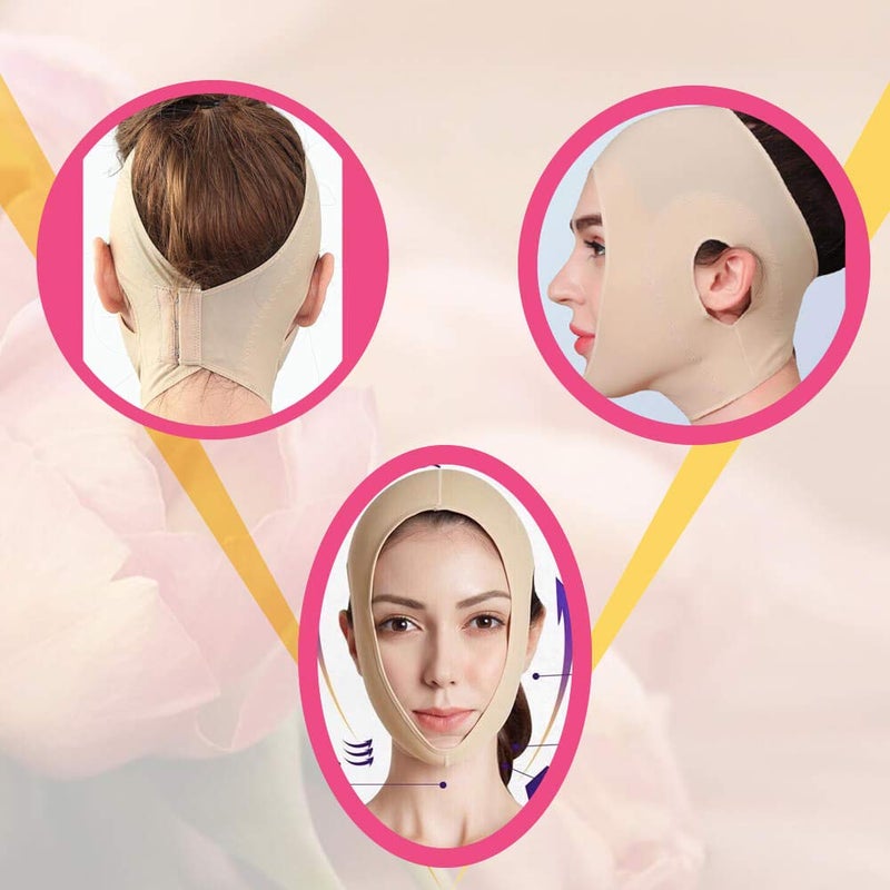 ZOQINI Reusable Chin Slimming Strap Face Lift Tape V Line Lifting Face Mask Double Chin Reducer Face Neck Slimmer Jawline Shaper Anti Snoring Snore Stopper (M) - Image 3