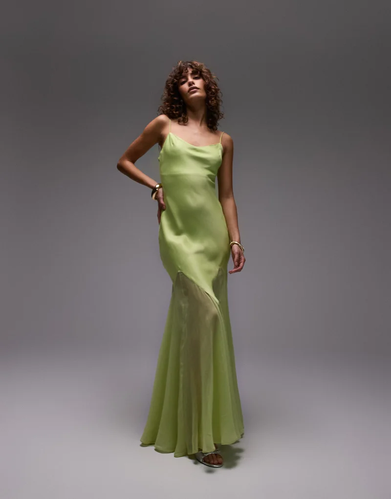 TOPSHOP Godet Hem Midi Dress