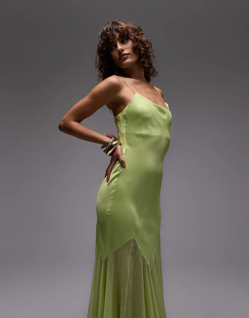 TOPSHOP Godet Hem Midi Dress