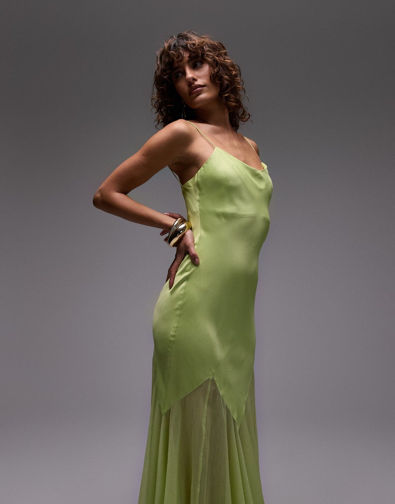 TOPSHOP Godet Hem Midi Dress - Image 4