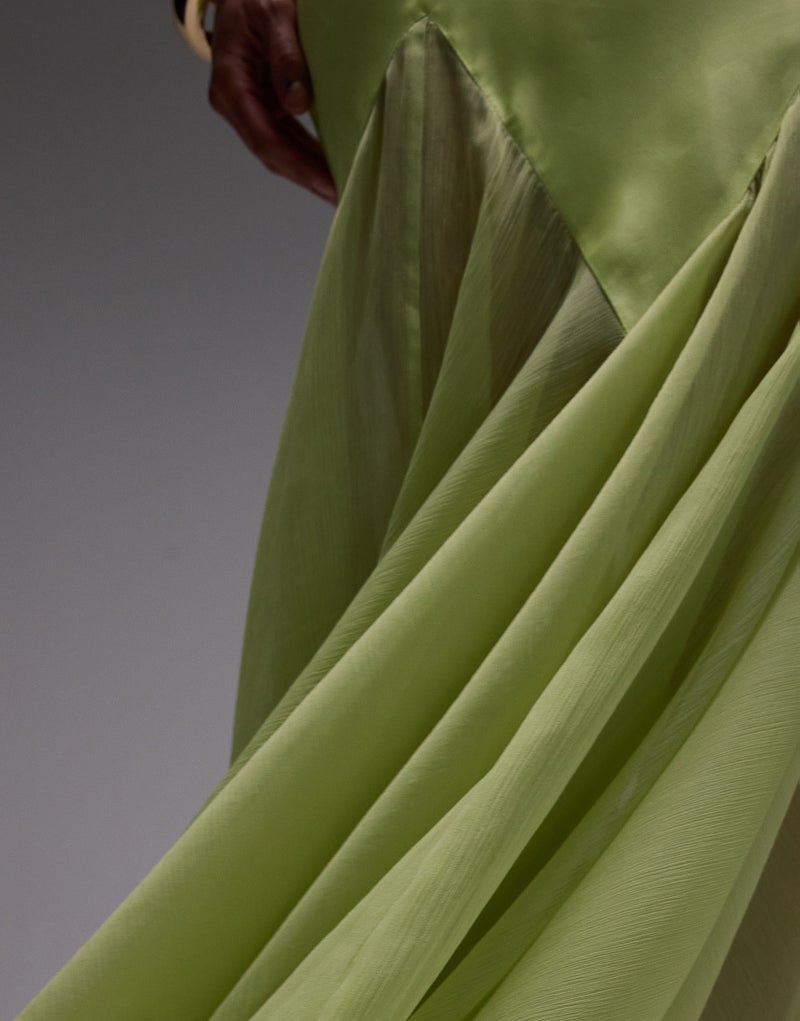 TOPSHOP Godet Hem Midi Dress - Image 3