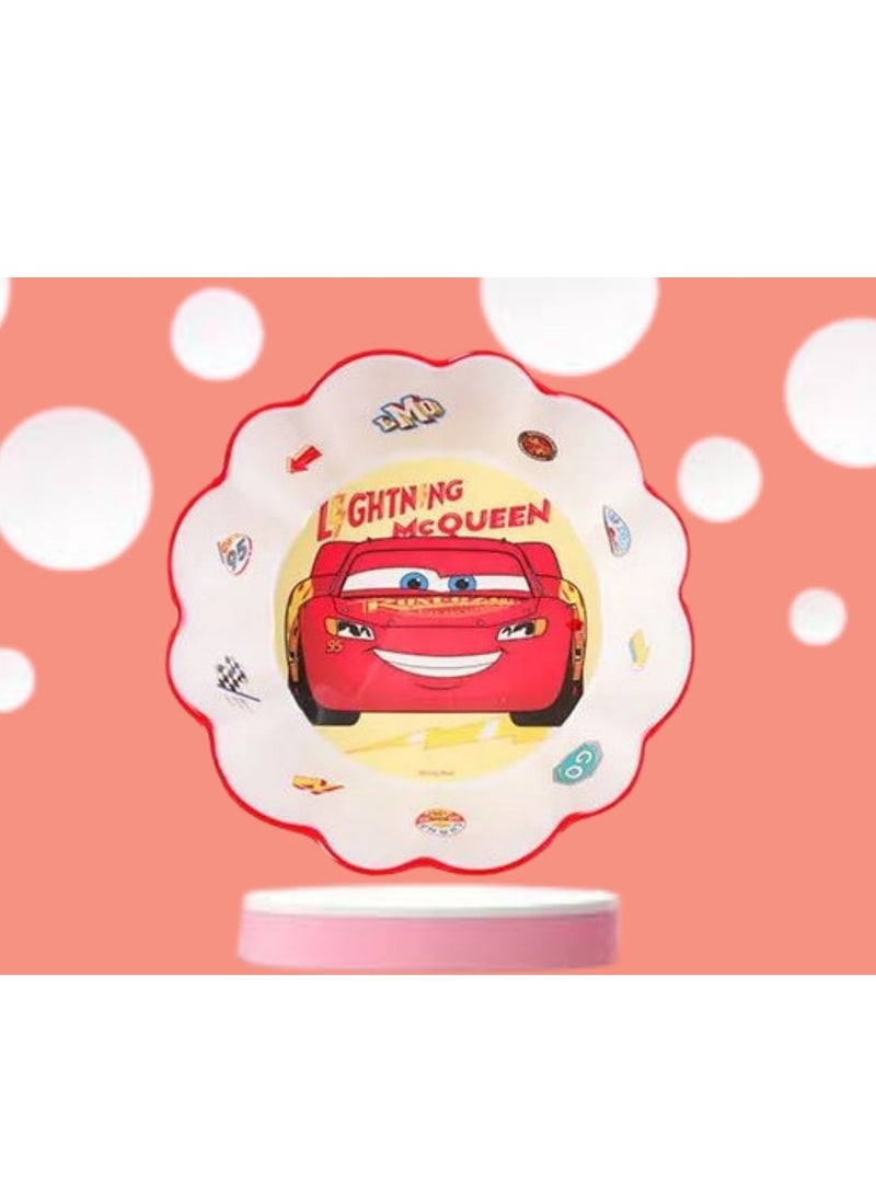ديزني وعاء لايتنينج ماكوين للأطفال – طبق كرتوني ممتع ومتين لوقت الوجبة - Image 5