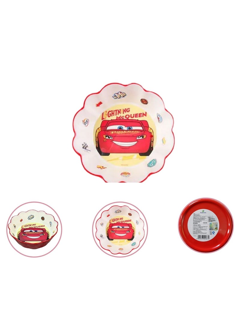 ديزني وعاء لايتنينج ماكوين للأطفال – طبق كرتوني ممتع ومتين لوقت الوجبة - Image 2