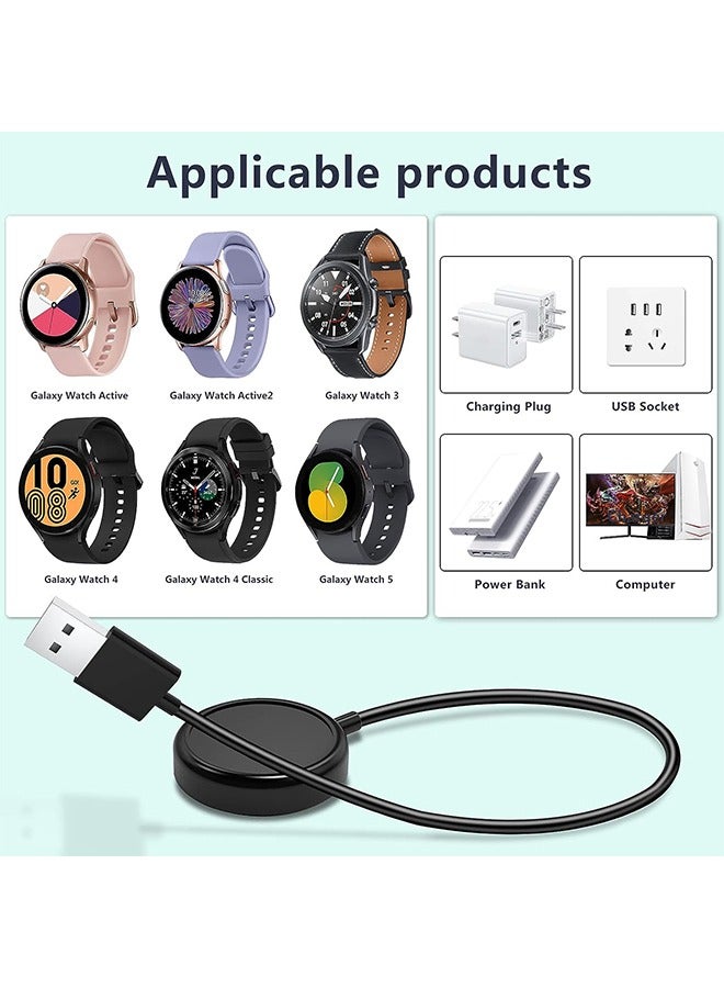 Smart Wireless Watch Charger, Compatible with Samsung Galaxy Watch Galaxy Active 1/2/3/4/5 Charger, USB Charging Cable Cord Dock 1M - Image 3
