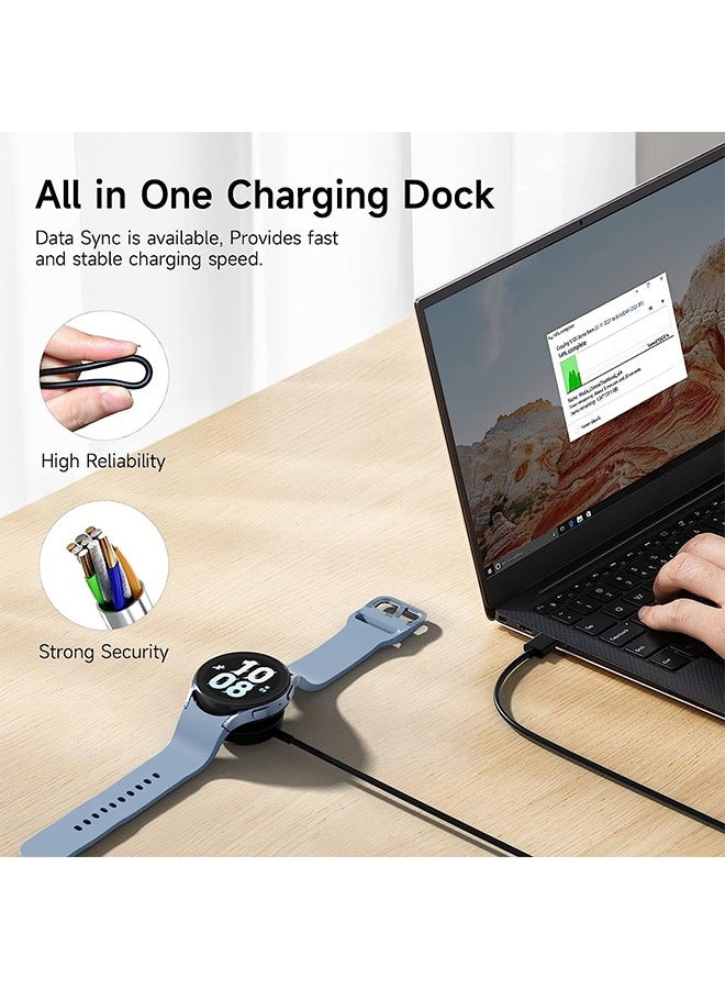 Smart Wireless Watch Charger, Compatible with Samsung Galaxy Watch Galaxy Active 1/2/3/4/5 Charger, USB Charging Cable Cord Dock 1M - Image 5