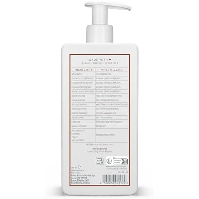 native SHAMPOO FOR WOMEN & MEN - NO ARTIFICIAL FRAGRANCES OR MINERAL OILS - COCONUT & VANILLA FRAGRANCE - MOISTURISING SHAMPOO - GIVES HAIR GENTLE, HEALTHY SHINE - 3 X 487 ML - Image 3