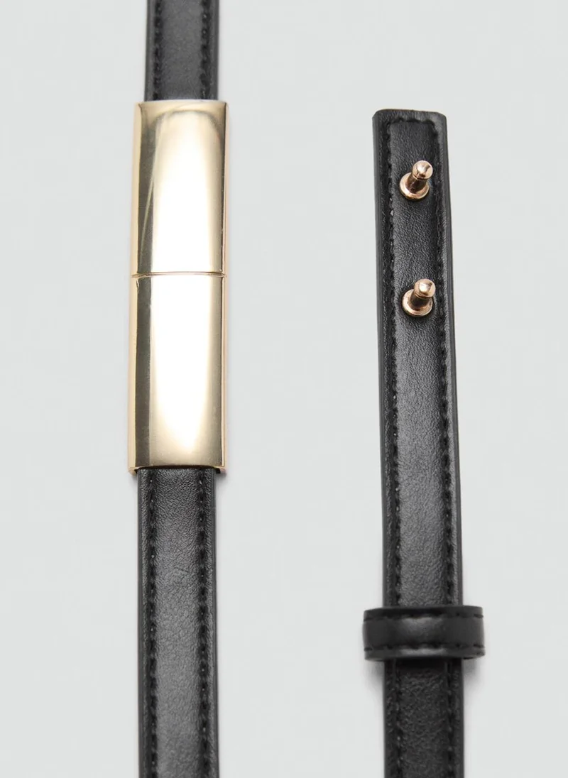 مانجو Thin belt with metal detail