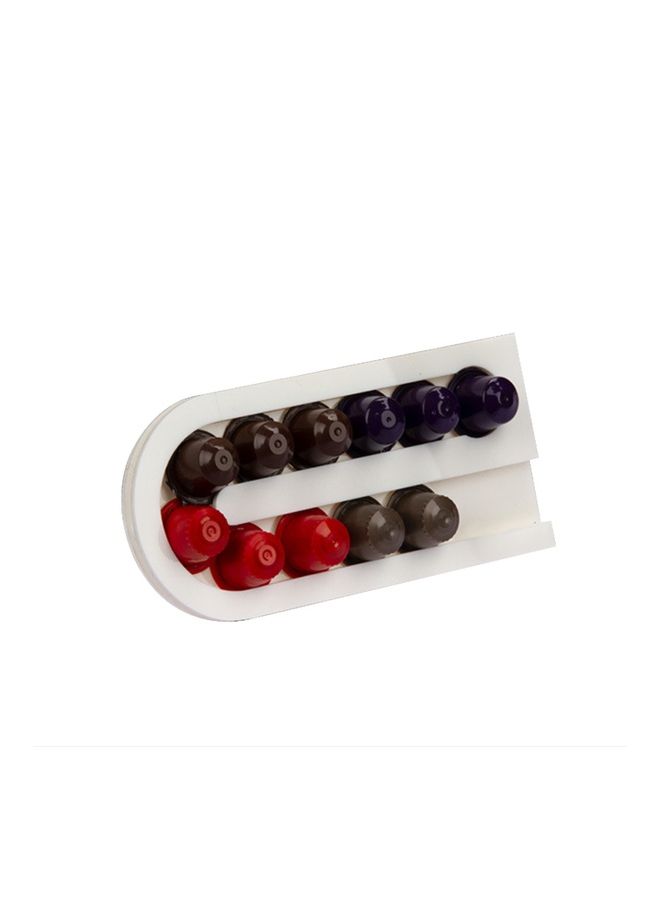 NIBEMINENT Coffee Pod Holder White 24x11cm  - Image 1