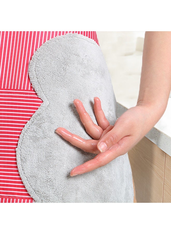 Waterproof Kitchen Apron – Easy to Clean – With Phone Storage Pocket & Side Hand Wiping Towel – Unisex for Men & Wome multicolour - Image 5