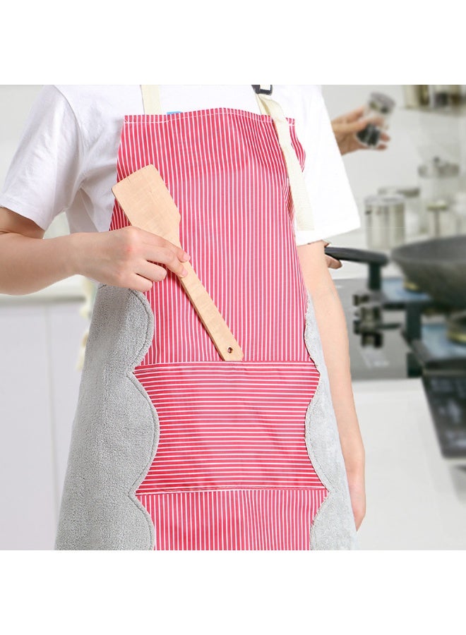 Waterproof Kitchen Apron – Easy to Clean – With Phone Storage Pocket & Side Hand Wiping Towel – Unisex for Men & Wome multicolour - Image 3