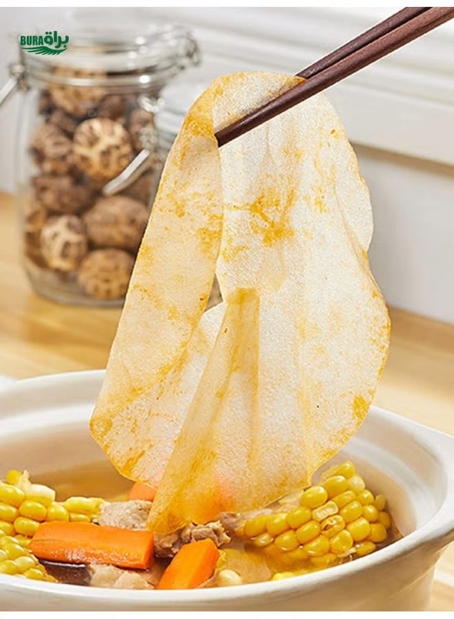 Oil Absorbing Paper for Cooking Soup, 36Sheets Kitchen Paper, Used for Fried Food to Absorb Excess Fat from Food - 20cm - Image 2