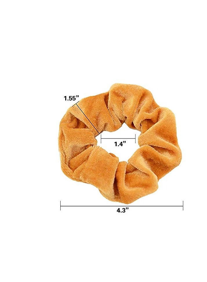 Chloven 45 Pcs Hair Scrunchies Velvet Elastics Hair Bands Scrunchy Hair Ties Ropes Scrunchie for Women Girls Hair Accessories - Great Gift for Holiday Seasons - Image 3