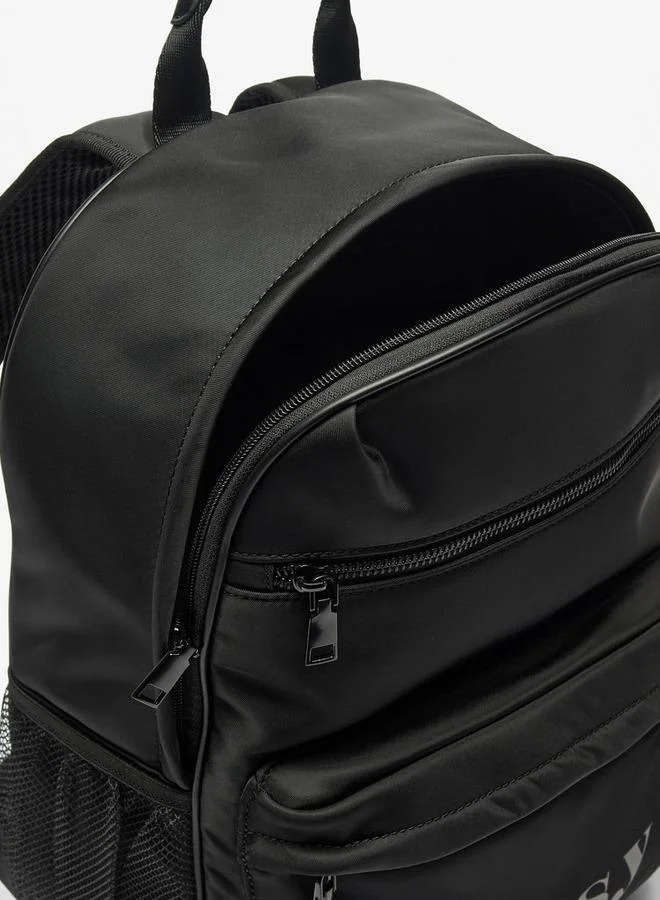 Missy BLACK Logo Print 2-Piece School Backpack Set For Kids With Pencil Pouch - 30X12X40 Cm for Women | Best Price UAE