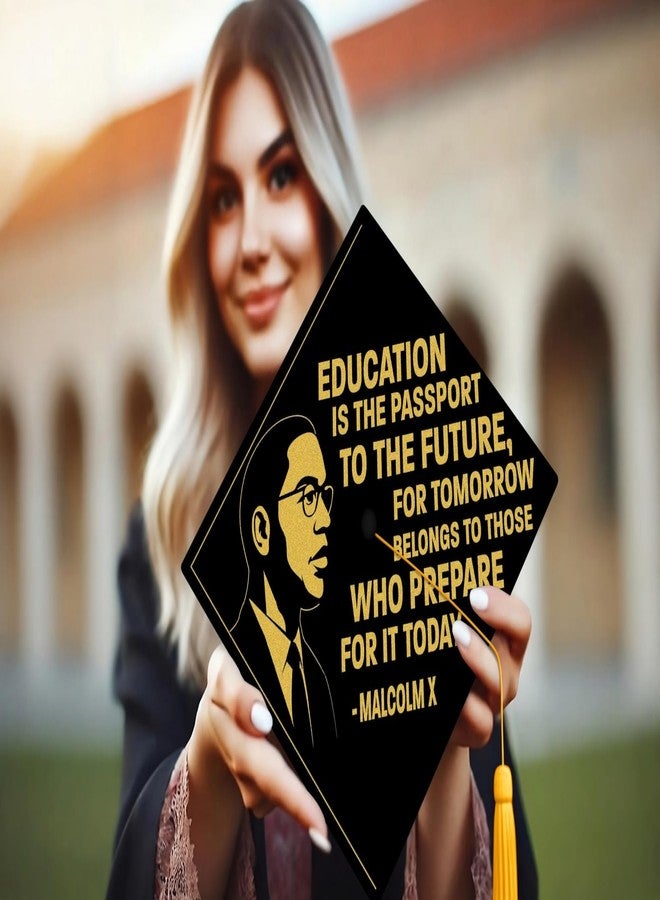 ADVANSYNC Education Is the Passport to the Future Graduation Cap Topper - Image 3