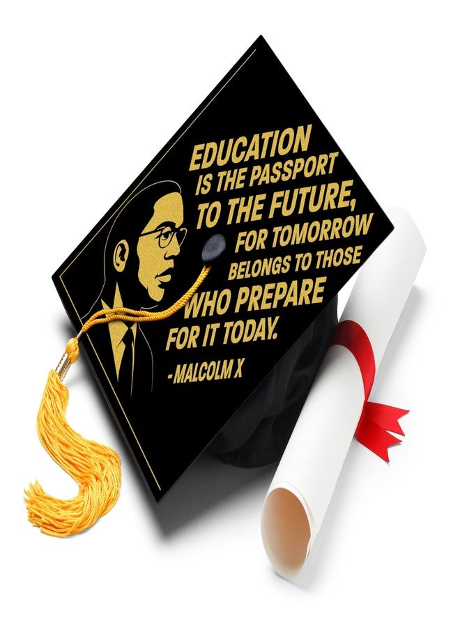 ADVANSYNC Education Is the Passport to the Future Graduation Cap Topper - Image 1