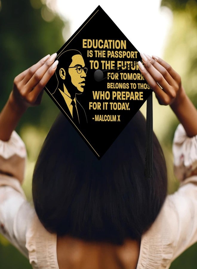 ADVANSYNC Education Is the Passport to the Future Graduation Cap Topper - Image 2