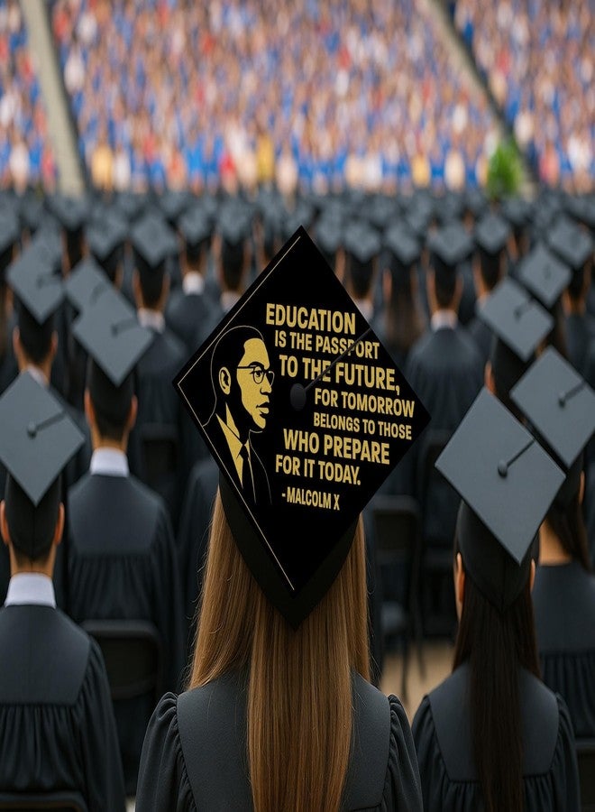 ADVANSYNC Education Is the Passport to the Future Graduation Cap Topper - Image 5
