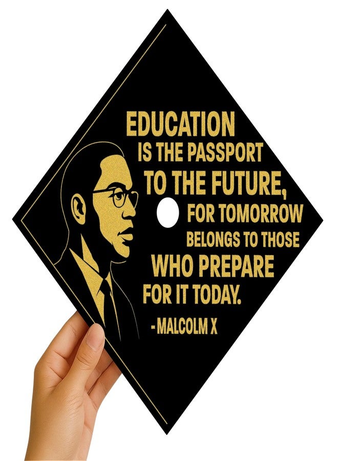 ADVANSYNC Education Is the Passport to the Future Graduation Cap Topper - Image 4
