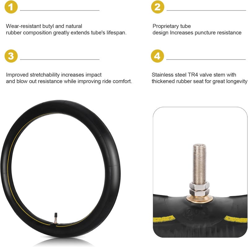 MTATCN 2-Pack 2.25/2.50-16" Inner Tube Replacement for Dirt Bikes and ATVs - Image 3