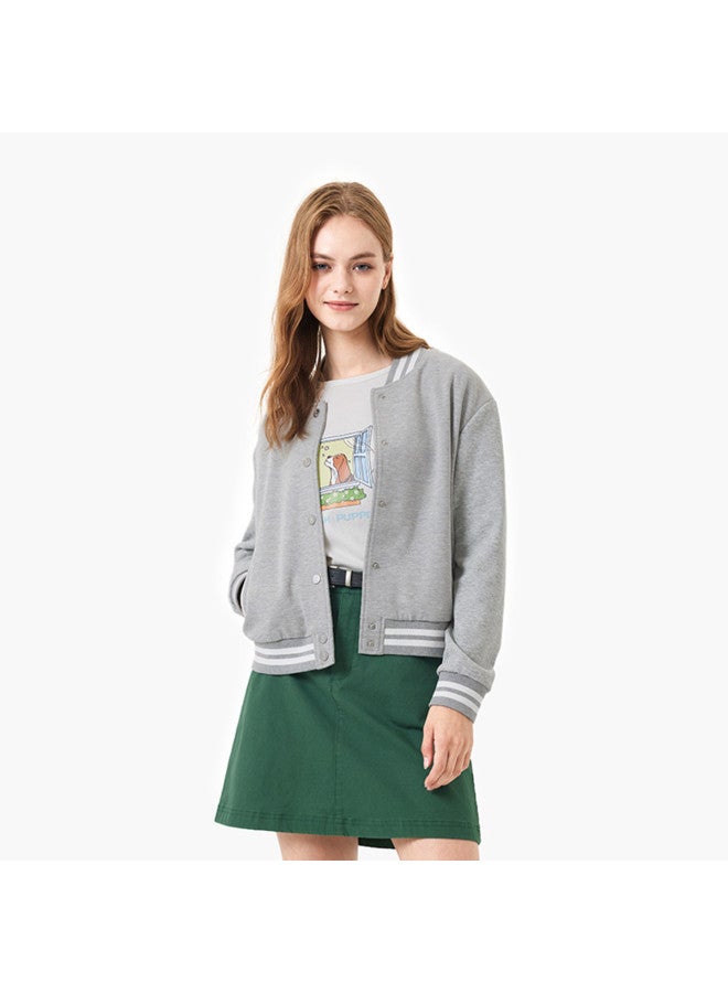 Hush Puppies New Year's Edition Spring/autumn Casual American Retro College Style Baseball Jacket Women's Outerwear - Image 4