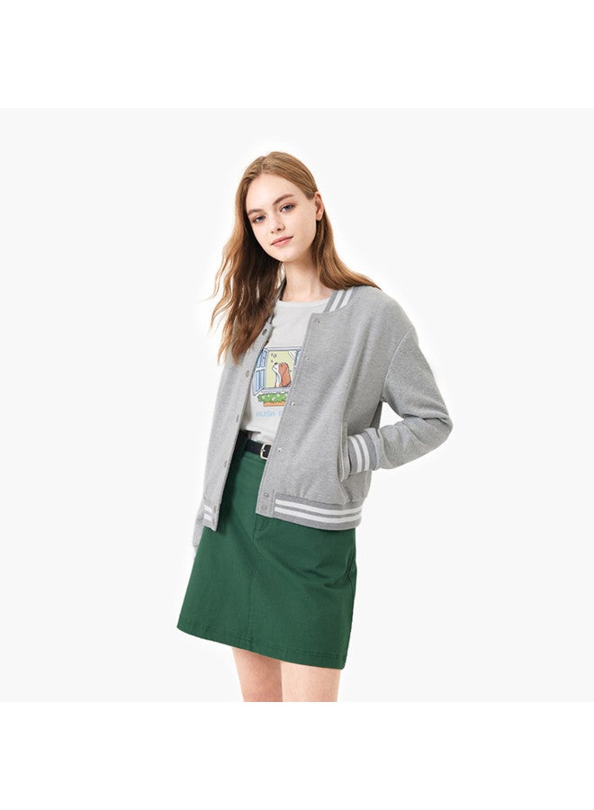 Hush Puppies New Year's Edition Spring/autumn Casual American Retro College Style Baseball Jacket Women's Outerwear - Image 3