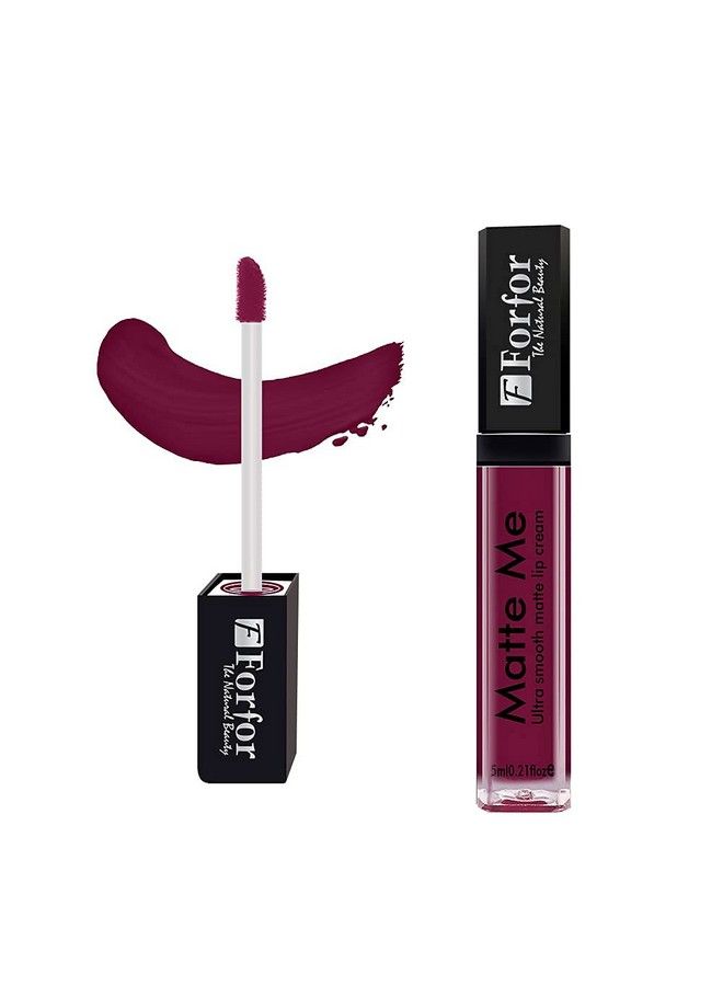 FORFOR® لون شفاه سائل مات طويل الأمد | مقاوم للماء | لون مات - ماريون القمر (حتى 12 ساعة ثبات) - Image 3