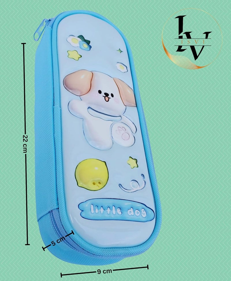 Isvi Pencil Box Pouch for Kids (Pack of 1), 3D Animal Pencil Pouch for Boys and Girls, Birthday Return Gifts, Gift Ideas for Kids, Stylish Premium Hardtop Stationery Bag for School Students - Image 2