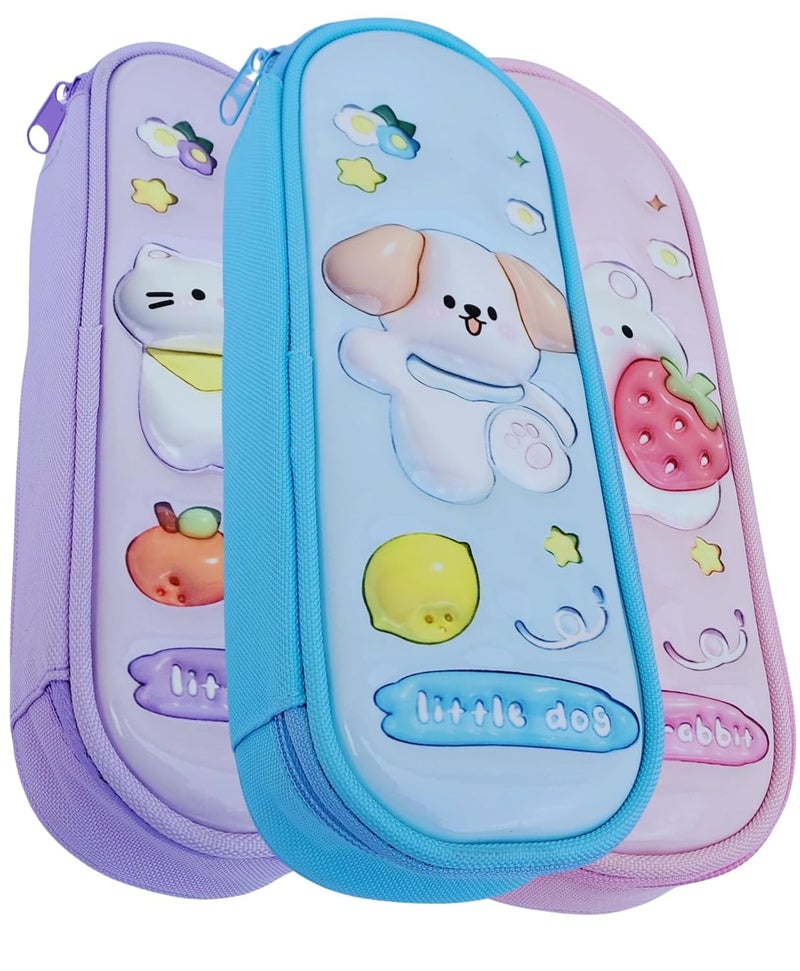 Isvi Pencil Box Pouch for Kids (Pack of 1), 3D Animal Pencil Pouch for Boys and Girls, Birthday Return Gifts, Gift Ideas for Kids, Stylish Premium Hardtop Stationery Bag for School Students - Image 1