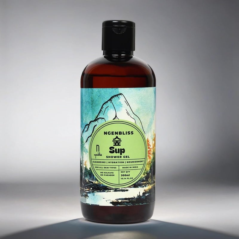 Ngenbliss Sup Essence Shower Gel - Ultimate Skin Nourishment & Hydration, No sulphate No Paraben, 300ml - Image 2