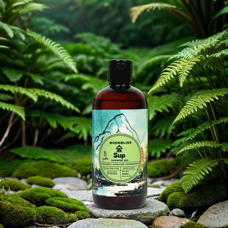 Ngenbliss Sup Essence Shower Gel - Ultimate Skin Nourishment & Hydration, No sulphate No Paraben, 300ml - Image 3