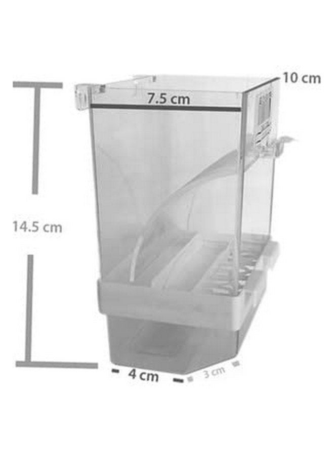 Bird Automatic Feeder No Mess Feeding Station Acrylic Transparent Suitable for Parakeet, Canary Cage, Aviary - Image 4