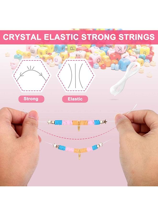 Arabest 4800-Piece Premium Polymer Clay Beads Kit - DIY Jewelry Making Set for Bracelets, Necklaces & Earrings, Includes 19 Colors & Accessories, Perfect for Kids Crafts  - Image 4