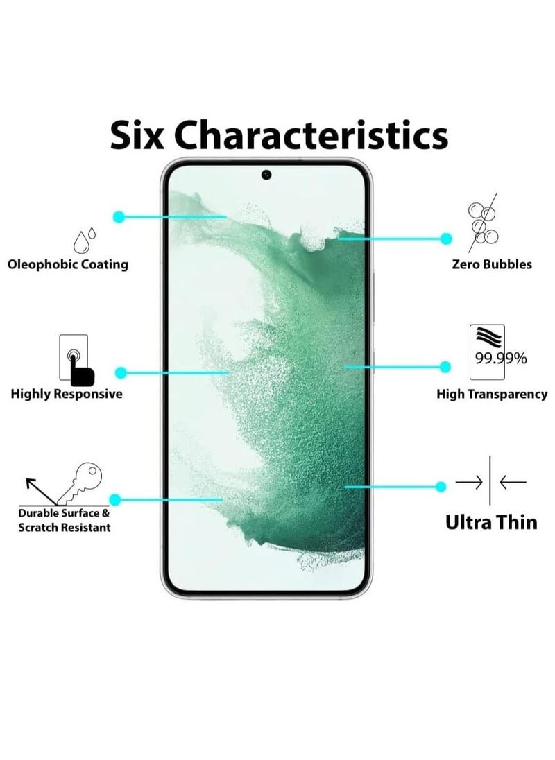 Raxoom Privacy Screen protector compatible with Samsung Galaxy S22+ / S22 PLUS 5G Screen Protector Tempered Glass [Anti-Glare][HD Full Coverage][Easy Installation] - Image 2