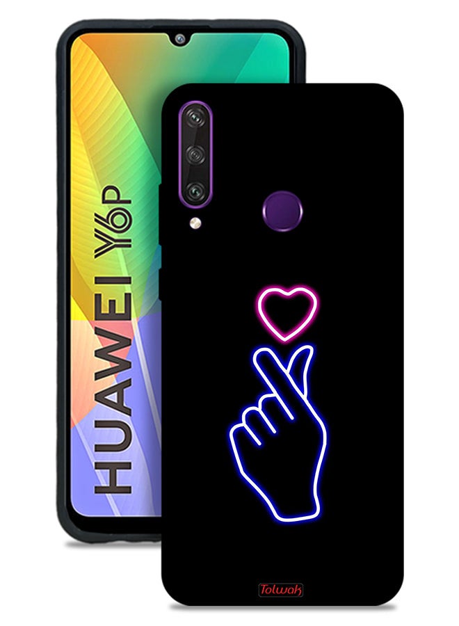 Tolwak Huawei Y6p Protective Case Cover Snap Heart Art - Image 1