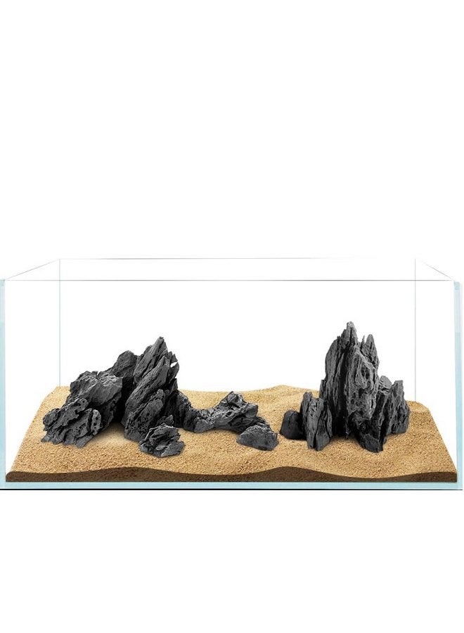 FZONE Resin Seiryu Stone Model Ph-Neutral Aquarium Rocks for aquascaping, Micro-Landscapes (Size: 7.48'' 5.51'' 7.87'') - Image 4