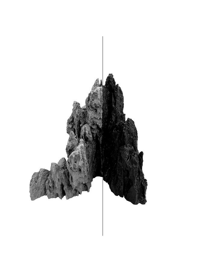 FZONE Resin Seiryu Stone Model Ph-Neutral Aquarium Rocks for aquascaping, Micro-Landscapes (Size: 7.48'' 5.51'' 7.87'') - Image 3