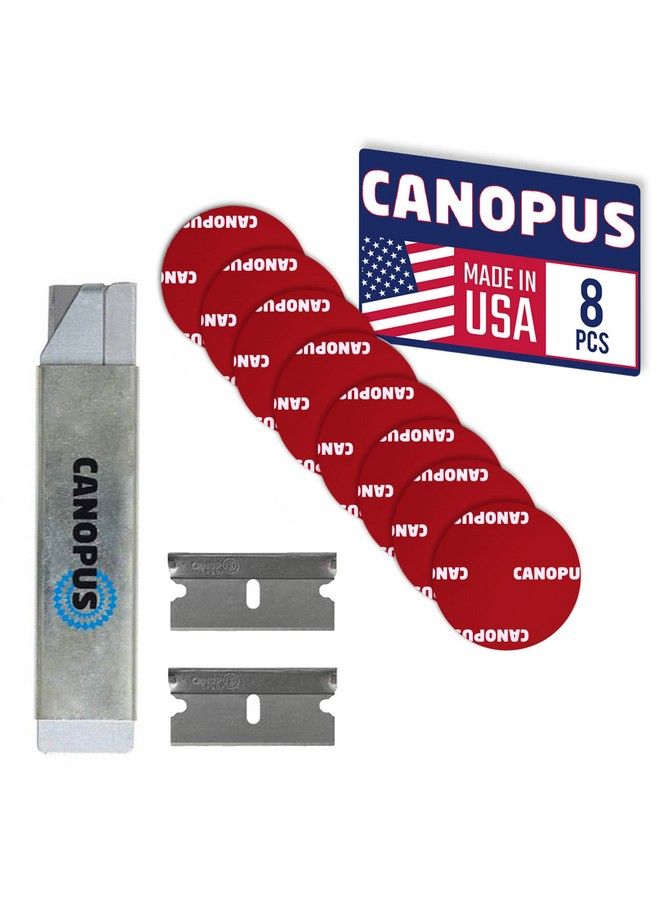 CANOPUS Circle Double Sided Adhesive Pads Mounting Foam Tape Made In Usa 5952 Roll 8Pcs 1 In Diameter Circle Pack With Box Cutter (1Pc) And Razor Replacement (2Pcs) - Image 2