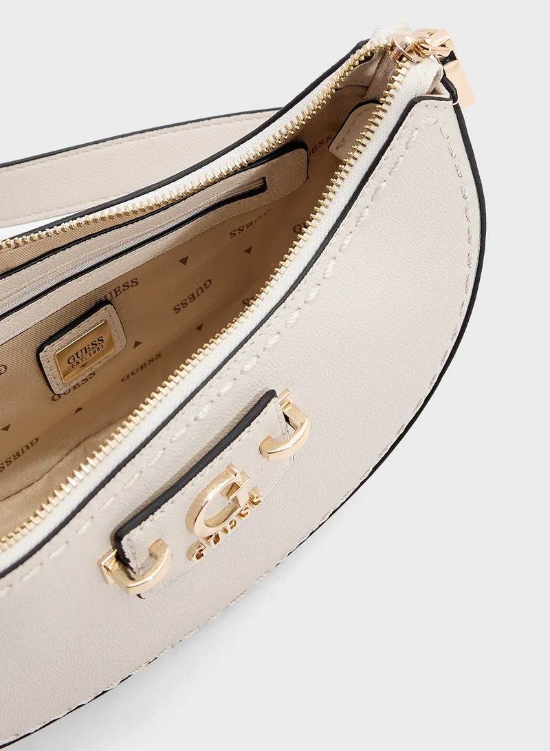 جس Nastra Top Zip Shoulder Bag