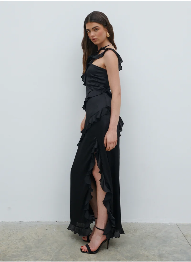 بريتي لافيش Sabina One Shoulder Ruffle