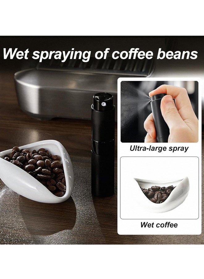 HOMESTAR 3 Pieces Set Coffee Dosing Cup Measuring Tray Kit，Spoon Rest With Spoon and Coffee Bean Spray，Ceramic Teaspoon Holder Coffee Stirrers Rest for Bar Kitchen Accessories Present - Image 2