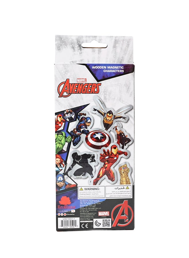 MARVEL مجموعة شخصيات مارفل أفنجرز الخشبية المغناطيسية | 15 قطعة | لعبة تعليمية للأطفال | متعددة الألوان | العمر 3 سنوات وما فوق - Image 2