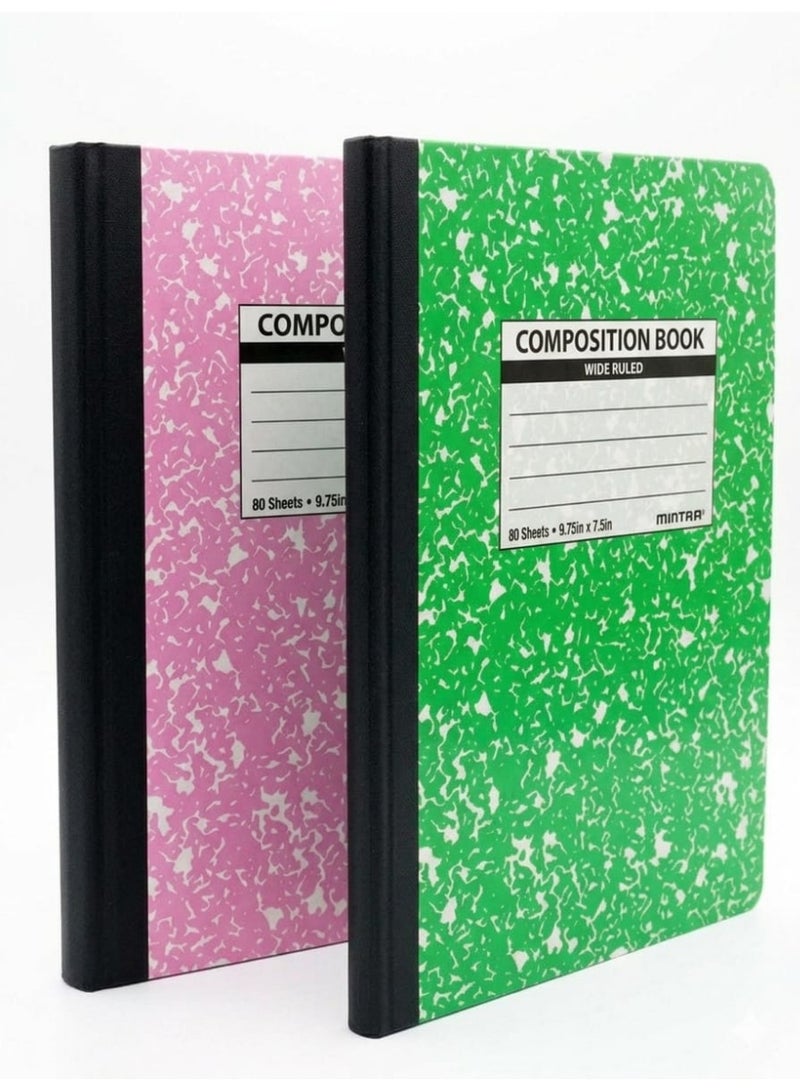 Mintra Pack of two Composition Notebook 80 pages - Lined (24.7x19cm) - Image 1