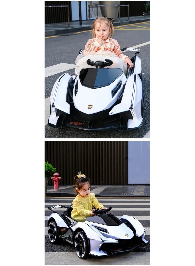 Car, Double Remote Control Electric Car, Children's Sports Car, Ride-on Car (Pink) - Image 3