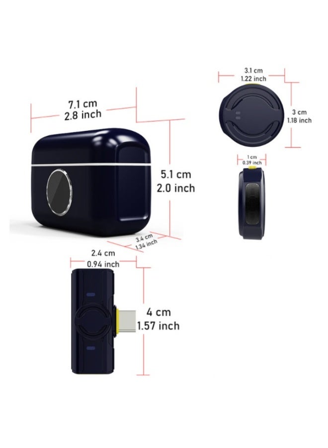 Portable Mini Microphone System with a Charging Case Designed for Various Audio Recording and Communication - Image 2