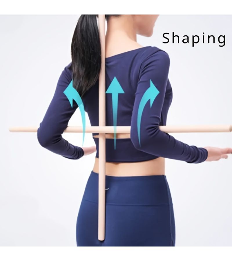 70 Two Strands Yoga Shoulder Opener Stick With Buckle For Flexibility - Image 1