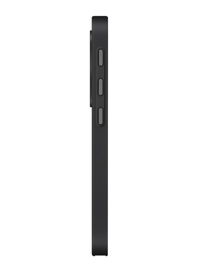 Galaxy S25 Ultra Magsafe Case Pin Button Cover / Ultra Slim /  Woven Touch / Drop and Damage Protection / Durable Back Cover - Black/Grey Plain
