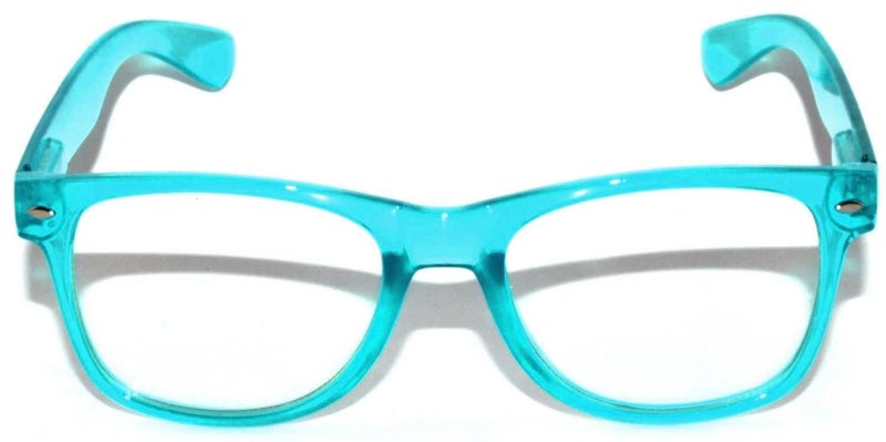 OWL 3 Pairs Kids Clear Lens Glasses Girls Boys Glow In The Dark Green, Blue, White - Image 2