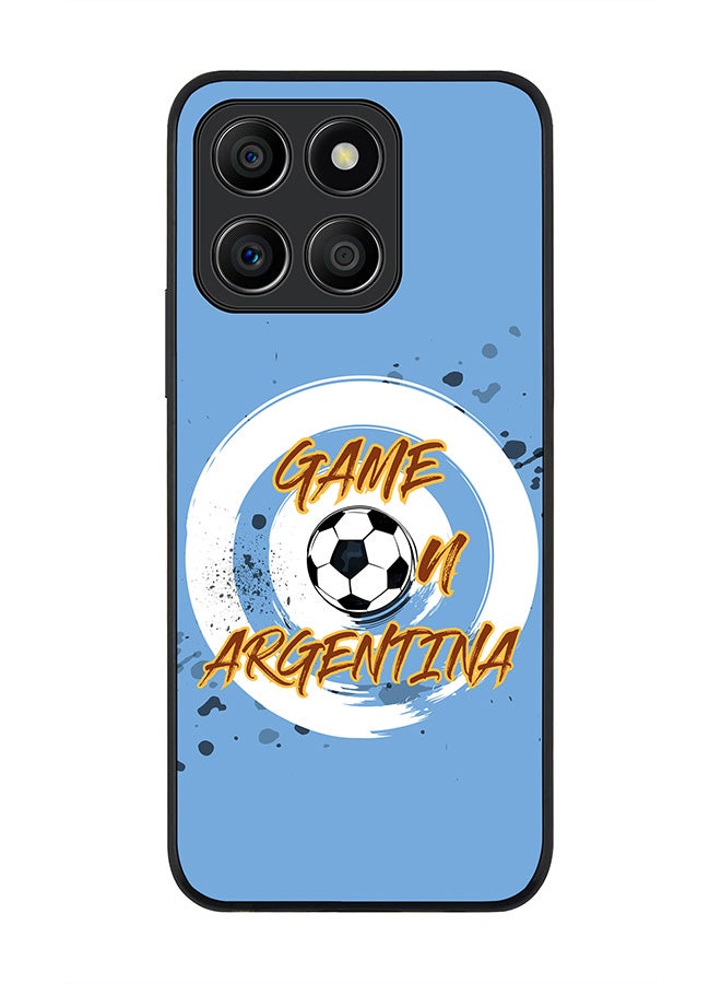 Stylizedd Rugged Black Edge Case for Honor X8b, Slim fit Soft Case Flexible Rubber Edges Anti Drop TPU Gel Thin Cover -  Game on Argentina - Image 1