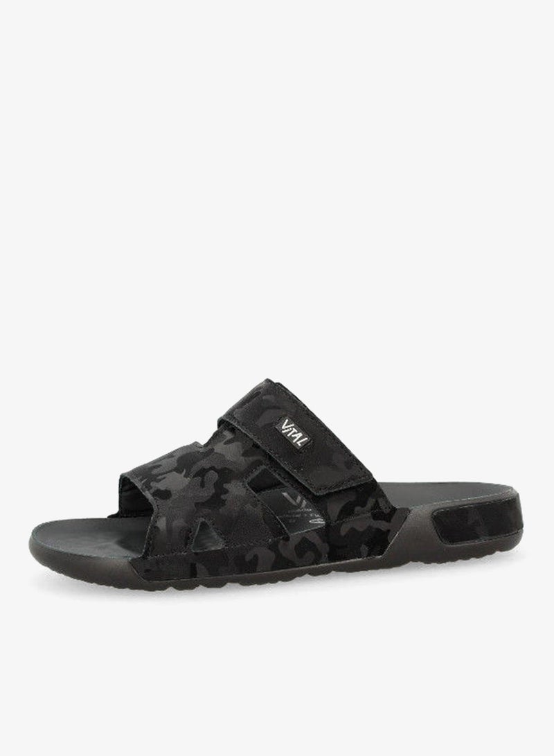 VITAL 148-1023 Vital Mens Sandals Phil2 Camo 85101AS20899 Schwarz - Image 1